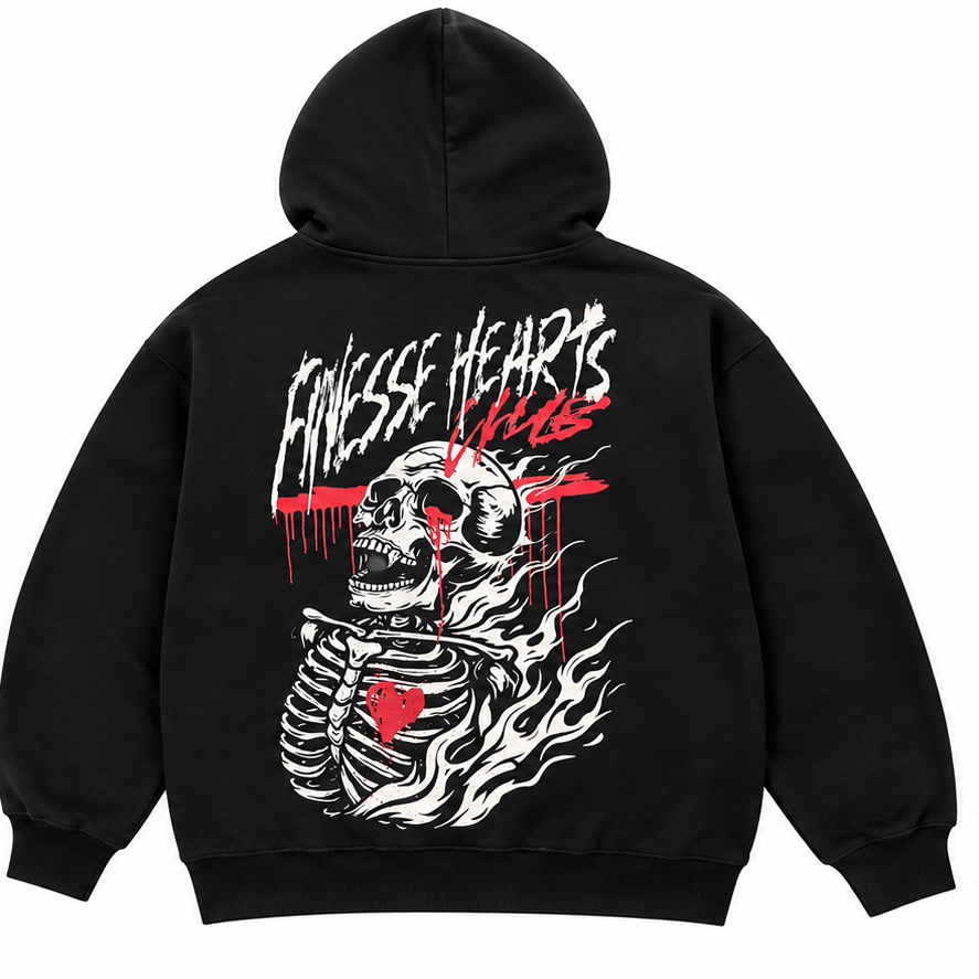 Finesse Hearts Club hoodie back